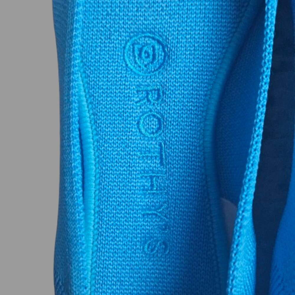 Rothy's The Flat Peacock Blue Round Toe Ballet Flats SZ 6 Retired Color Like New - Picture 8 of 9